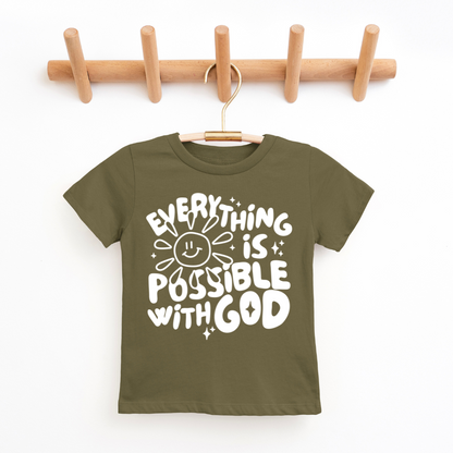 Everything Is Possible With God Youth & Toddler Graphic Tee