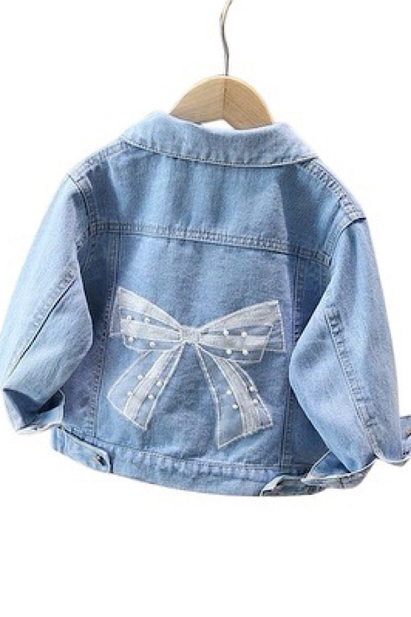 ETA 10/22 - Kids Bow Denim Jacket