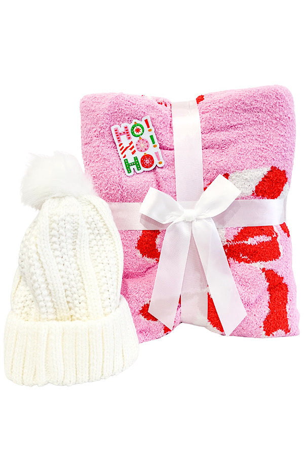 Candy Cane Luxury Blanket Bundle