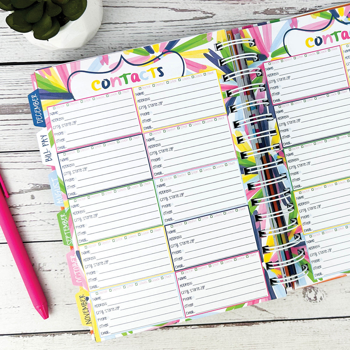 Dream Gift Planner Bundle | 2024-25 Reminder Binder® Planner | [2] Planner Pads, Pocket Notebook & Mini Desktop Calendar