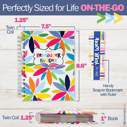 Dream Gift Planner Bundle | 2024-25 Reminder Binder® Planner | [2] Planner Pads, Pocket Notebook & Mini Desktop Calendar