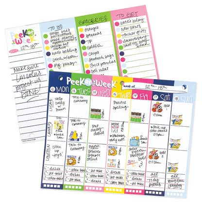 Peek at the Week® Weekly Planner Pad | Simple Cheery Week